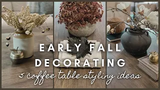 Early Fall Decorating | 5 coffee table styling ideas