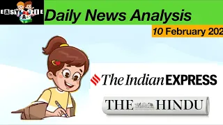 10 February 2024 The Hindu & The Indian Express