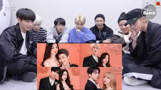 BTS Reaction to BTS x BLACKPINK the best • photos • 2022