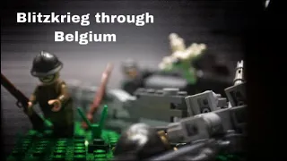 LEGO ww2 German Blitzkrieg through Belgium