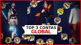 TOP 3 CONTAS MAIS FORTES DO GLOBAL (POWER) SÓ CONTA INSANA - MIR4