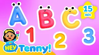 Learn The Alphabet and Numbers | Nursery Rhymes | Educational Video for Kids | Hey Tenny!