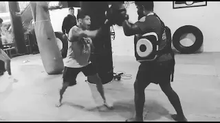 Brandon Moreno striking training