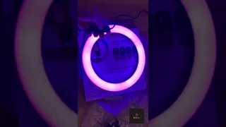 Кольцевая светодиодная лампа MJ26 LED 26 см RGB (видео обзор от покупателя)