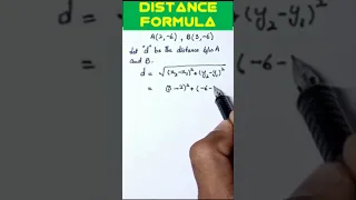 Distance Formula #Short #Distance Formula