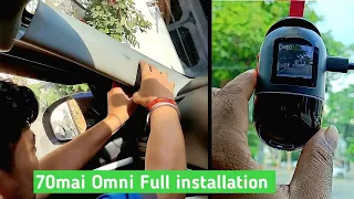 70mai Omni 360 Dash Camera Full installation  | Best Dash cam 2023 under 5000