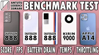 Samsung Galaxy S21 Ultra vs Xiaomi Mi 11 / iQOO 7 / Mate 40 Pro / iPhone 12 Pro Max Benchmark Test