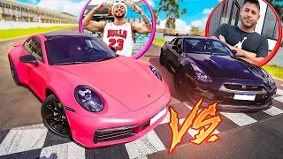 RAACHA - PORSCHE 911 vs GTR R35 !! * Renatoooo vc é um …..