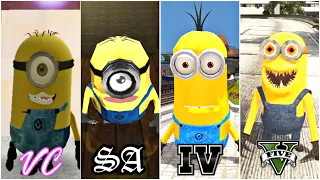 Evolution of Minions in GTA Games | MINION MOD in Grand Theft Auto