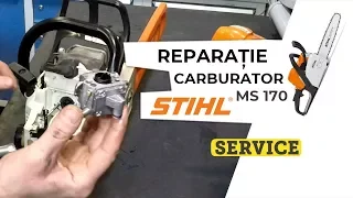 Reparație carburator motofierăstrău STIHL MS 170, MS 180 - SERVICE
