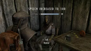 How to get Speech Lvl 100 FAST in Skyrim (Detailed Guide)
