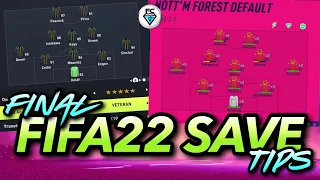 FINAL FIFA 22 CAREER MODE TIPS