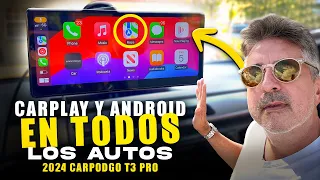 Carpodgo T3 Pro 60FPS Carplay • Añade Android Auto y Apple CarPlay en CUALQUIER Auto