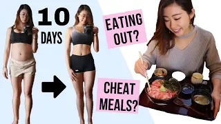 10 DAYS WEIGHT LOSS: EATING OUT + CHEAT MEAL! What I Eat In a Day (Intermittent Fasting)