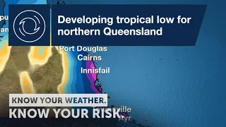 Severe Weather Update:  Developing tropical low for northern Queensland, 1 March, 2021.