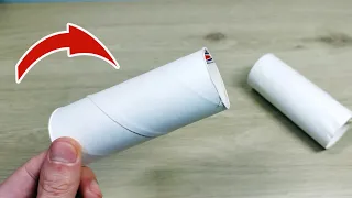 Do this with an empty toilet paper roll and you'll be amazed at what happens! 💥 (Genius) 🤯