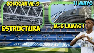 AVANZAN CON LA COLOCACIÓN de SOPORTE del VIDEOMARCADOR 💥 Obras Santiago Bernabéu 11/05/2023 🚧