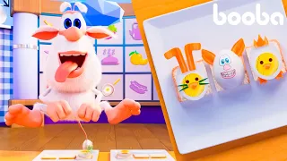 Booba Food Puzzle: Easter Eggs 🥚 Funny cartoons for kids 🐰  Booba ToonsTV