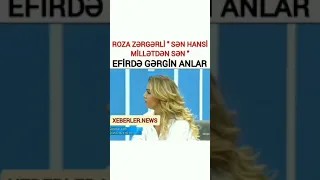 Roza Rergerli Canli Efirden - Sen Hansi Milletden Sen -Efirde gergin anlar Son xeberler