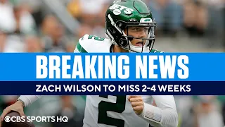 BREAKING: Zach Wilson Out 2-4 Weeks with a PCL Sprain | CBS Sports HQ