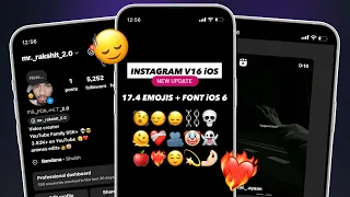 Instagram V16 iPhone story 🔥 | iOS instagram & New Features | iOS Emojis + Font & More