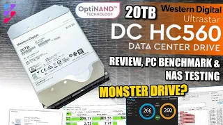 WD Ultrastar HC560 20TB Hard Drive Review, NAS Benchmark and PC Tests