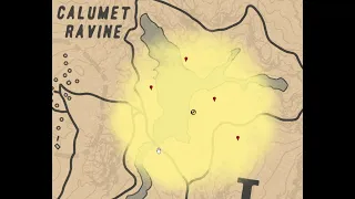 Карта сокровищ Ущелье Калюмет (Все места) | Treasure map Calumet Ravine (All places)
