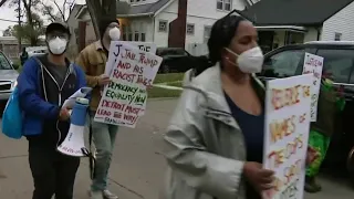 Activist march for Porter Burks who was killed by Detroit police during mental health check