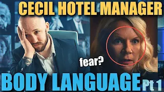 Body Language Analyst REACTS to the Cecil Hotel Manager's MORBID Nonverbal Communication Pt. 1 | 43