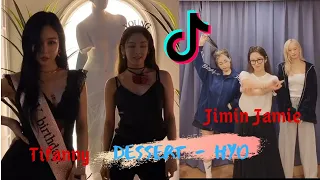 Tifanny x Hyoyeon x Yeeun CLC x Jamie dance Tik Tok dessert challenge