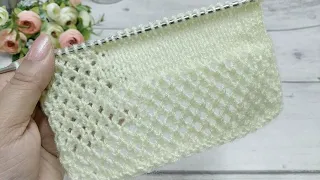 अलग आसान जाली बुनाई डिज़ाइन, Easy Openwork Knitting Pattern by Knitting Knife