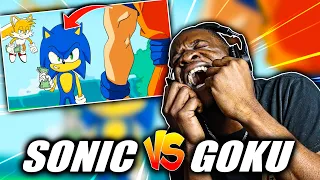 SSJ9K IS BACK! | Sonic vs Goku Rap Battle! (REACTION)