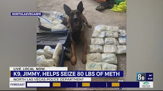 North Las Vegas K9 assists in drug bust, 80 pounds of meth seized