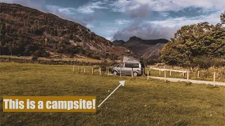 Lake District campsite with amazing views | VW California camper van