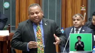 Fijian Minister for Defence informs Parliament on pine access roads in rural and maritime areas.