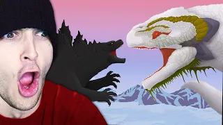 Reacting to GODZILLA vs WORLD SERPENT the FIGHT!