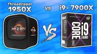 Threadripper 1950X vs I9- 7900X | Benchmarks - Comparison | GTX 1080Ti