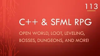 C++ & SFML | Open World RPG [ 113 ] | Some changes & Visual weapon!