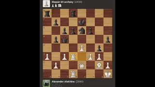 Alexander Alekhine vs Stepan M Levitsky • St. Petersburg - Russia, 1913