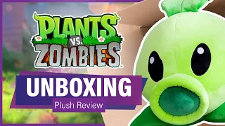 Mega PvZ Peashooter Plush Review & Unboxing!! | New Plants vs. Zombies Collectible