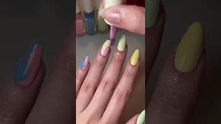 easy paddle brush nail art for beginners 💅  😌💅     #shorts