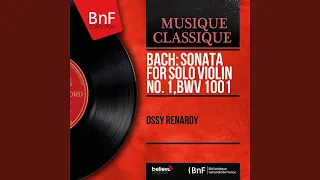 Sonata for Solo Violin No. 1 in G Minor, BWV 1001: IV. Presto