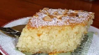 Turkish Sambali / Revani (Basbousa) Dessert With Semolina (No Egg, Oil, Flour)/ Suji Cake