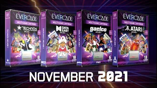 Evercade Arcade Carts Announcement Trailer!  4 new carts coming November 2021.