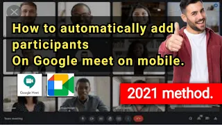 How to auto admit participants on google meet in mobile phone | can join without permission.