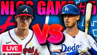 🔴 LIVE - ATLANTA BRAVES VS. LA DODGERS!! NLCS GAME #5 WATCH PARTY