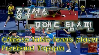 중국선수 포핸드 드라이브 연습[FAN Zhendong ,MA Long ,LIANG Jingkun,LIN Gaoyuan,WANG Chuqin,Chinese Forehand]