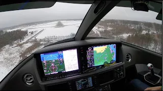 ICE, wind shear and Rain Landing | Cirrus SF50 Vision Jet