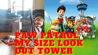 PAW PATROL MY SIZE LOOKOUT TOWER WITH ROTATING PERISCOPE LIGHTS & SOUNDS ● KIDS TOYS