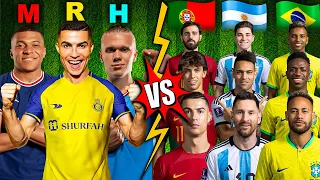 2024 Mbappe Ronaldo Haaland 🆚 Portugal Argentina Brazil 😱🫵 (Messi, Neymar, Vinicius JR)